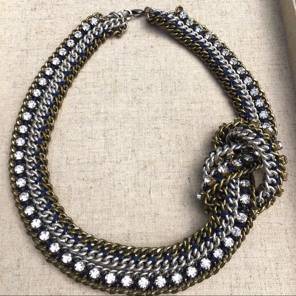 Stella & Dot | Retired La Coco Hematite+Rhinestone Cupchain Necklace - Picture 15 of 16